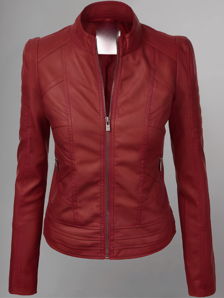 Woman BIKER LEATHER JACKET 2024