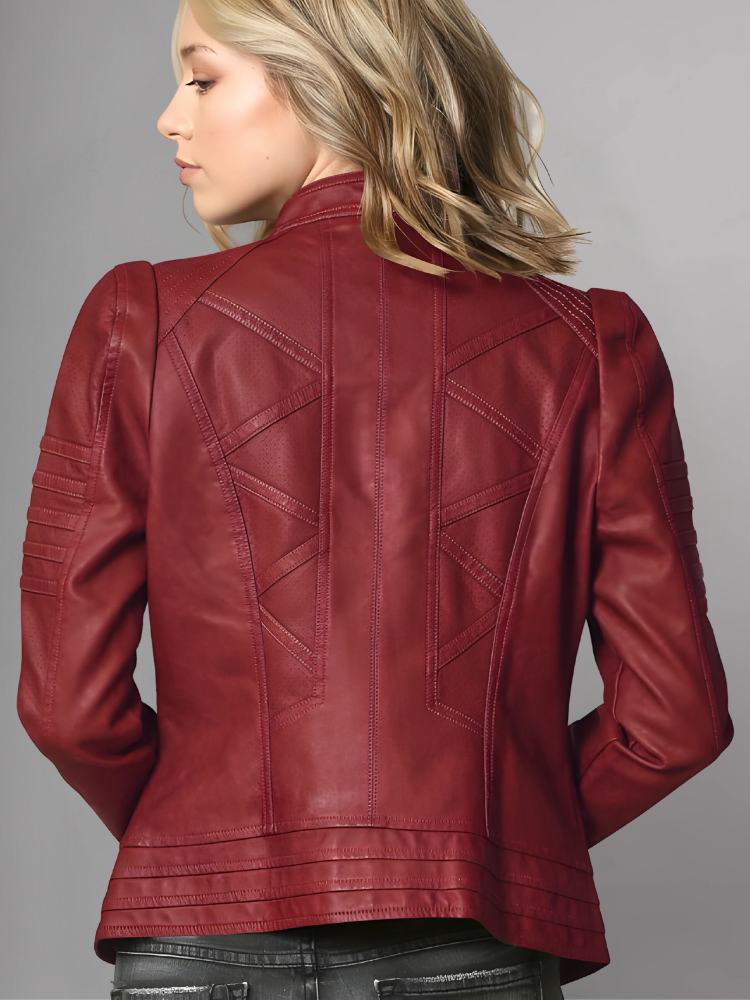 Woman BIKER LEATHER JACKET 2024