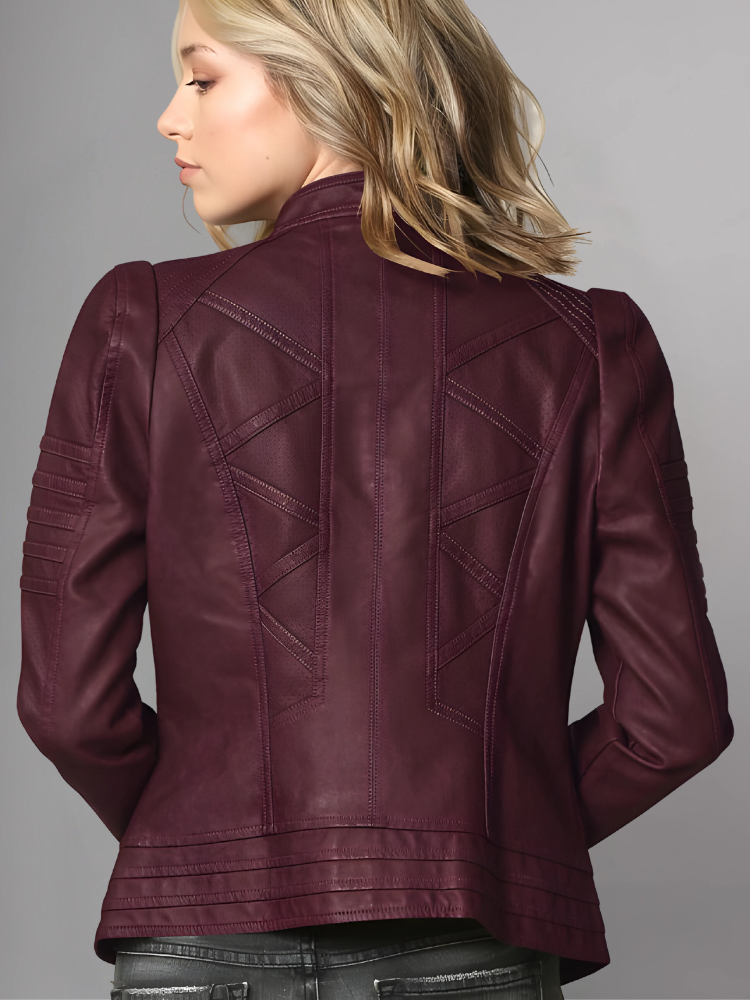 Woman BIKER LEATHER JACKET 2024