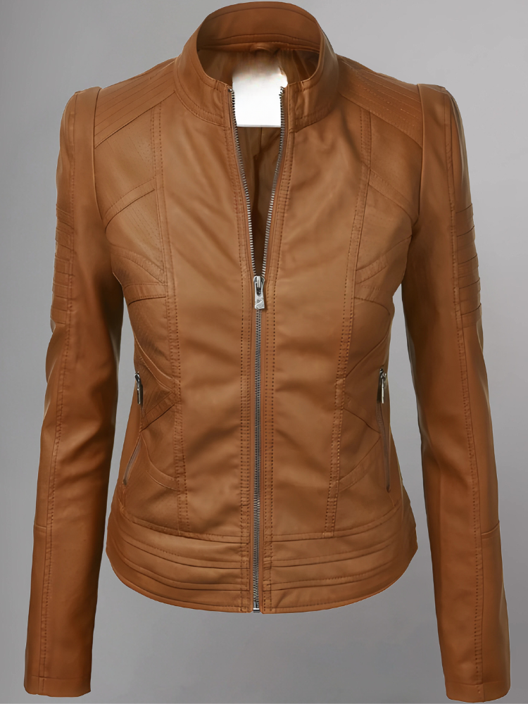 Woman BIKER LEATHER JACKET 2024