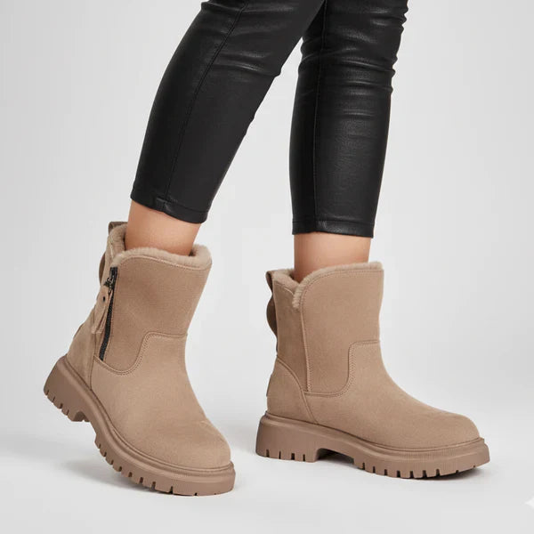 Women’s winter snow ankle boots platform & fur lining – women