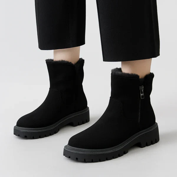 Women’s winter snow ankle boots platform & fur lining – women