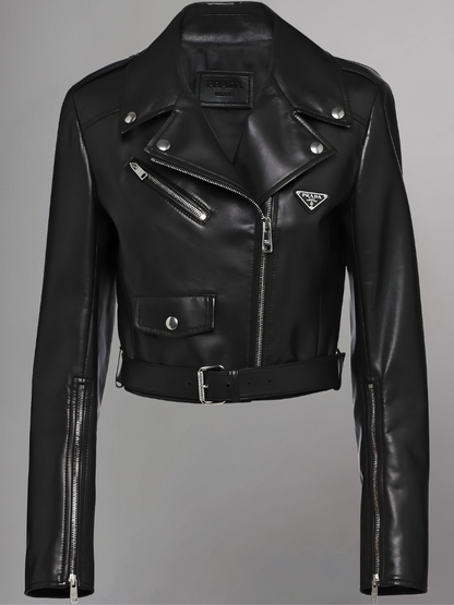 Women's Biker Napa Leather Jacket