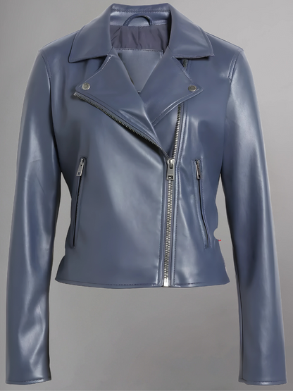 Women's Biker's  Sheepskin Leather Jacket