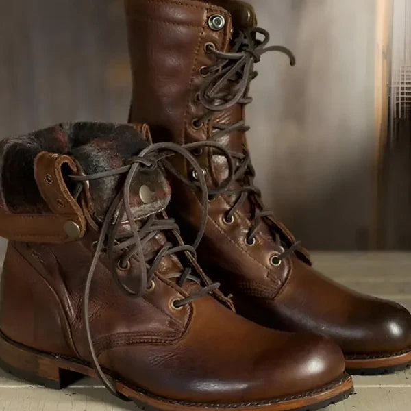 Women’s lace-up ankle boots fur lined – women