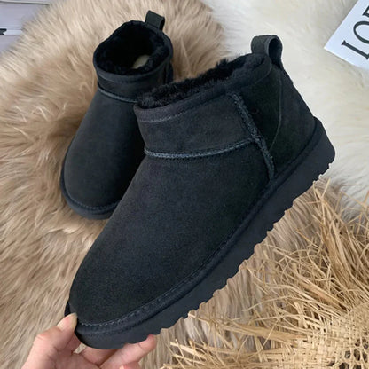 Women’s cozy snow boots fur lined – women