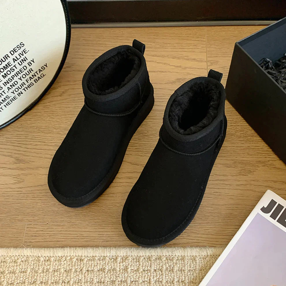 Women’s cozy snow boots fur lined – women