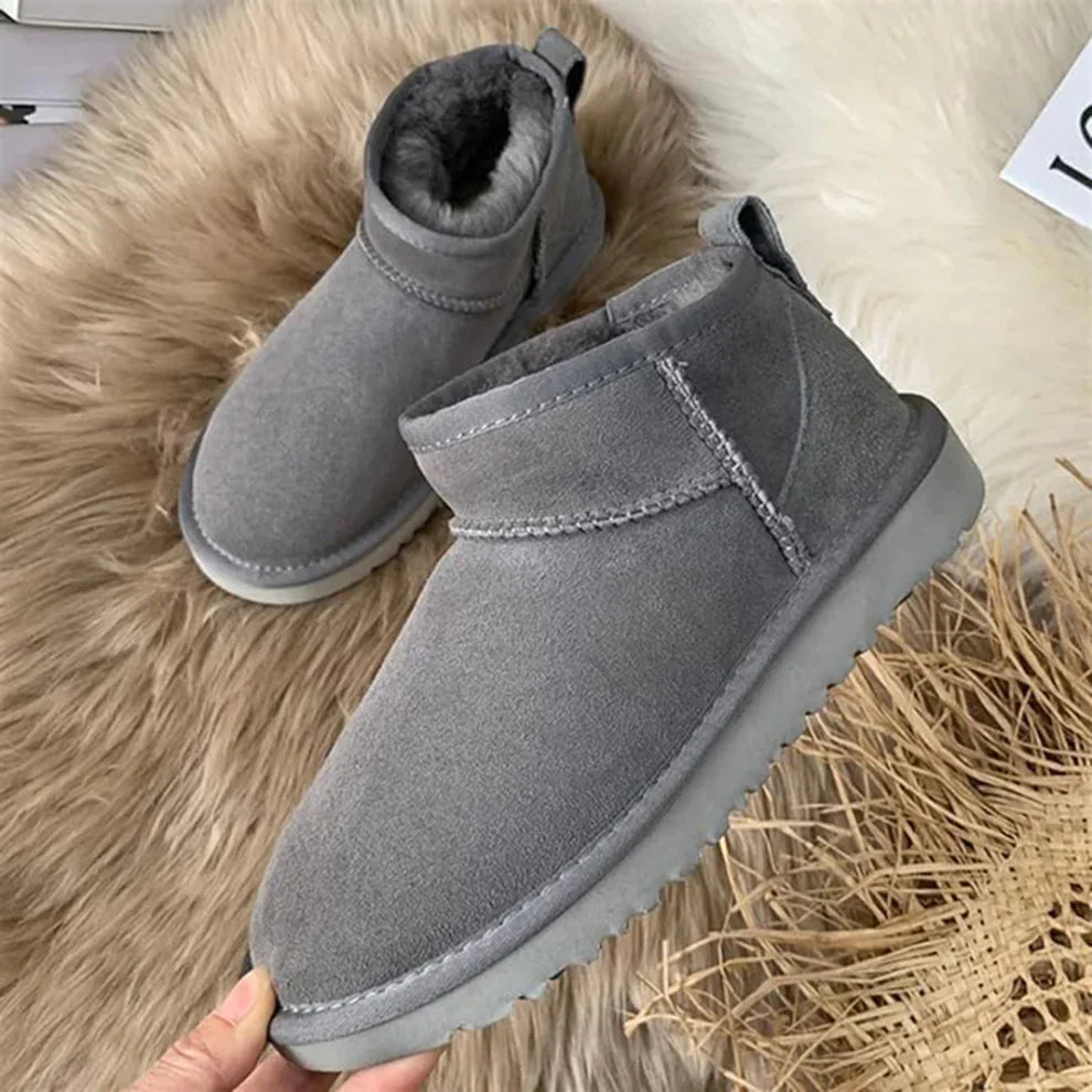 Women’s cozy snow boots fur lined – women
