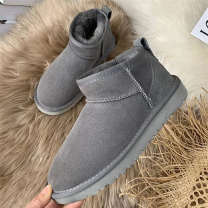 Women’s cozy snow boots fur lined – women