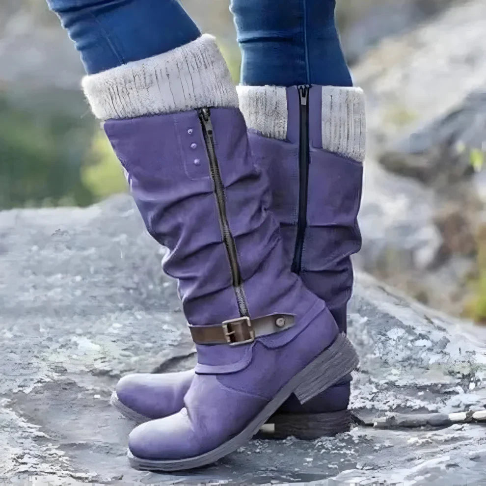 Women's stylish knee-high non-slip boots