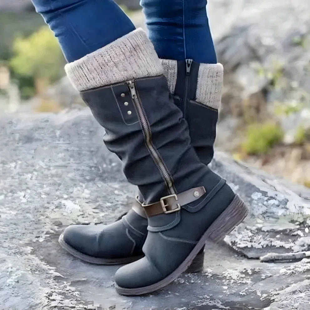 Women's stylish knee-high non-slip boots