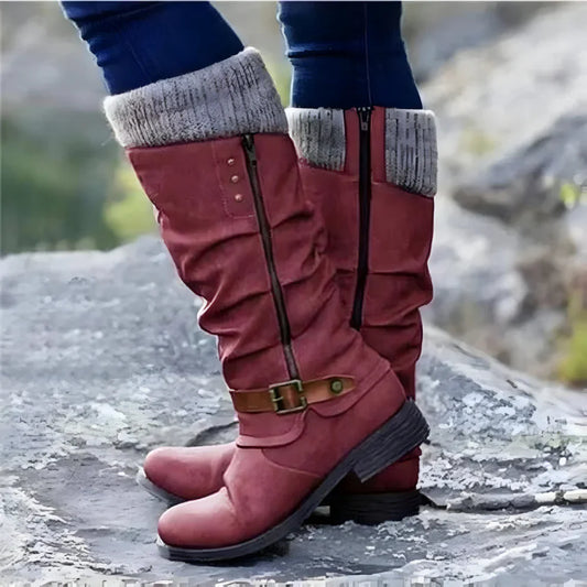 Women's stylish knee-high non-slip boots