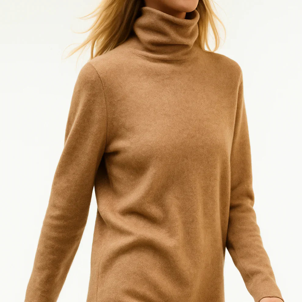 Women's cashmere sweater slim fit turtleneck – women