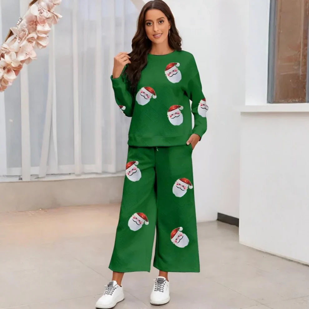 Women’s christmas holiday pyjama outfit set – women
