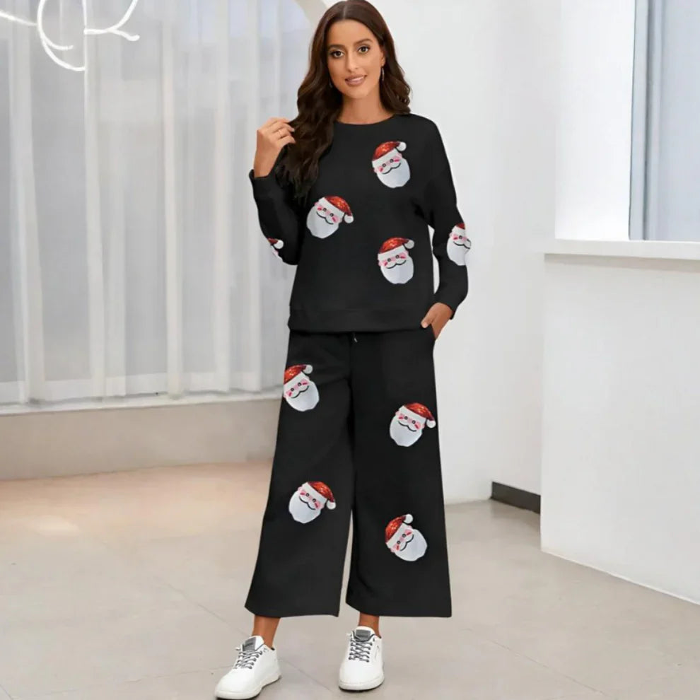 Women’s christmas holiday pyjama outfit set – women
