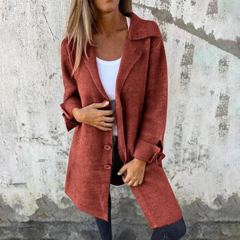 Women’s classic long wool coat – women