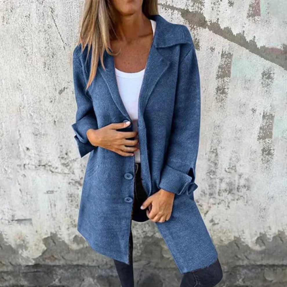Women’s classic long wool coat – women