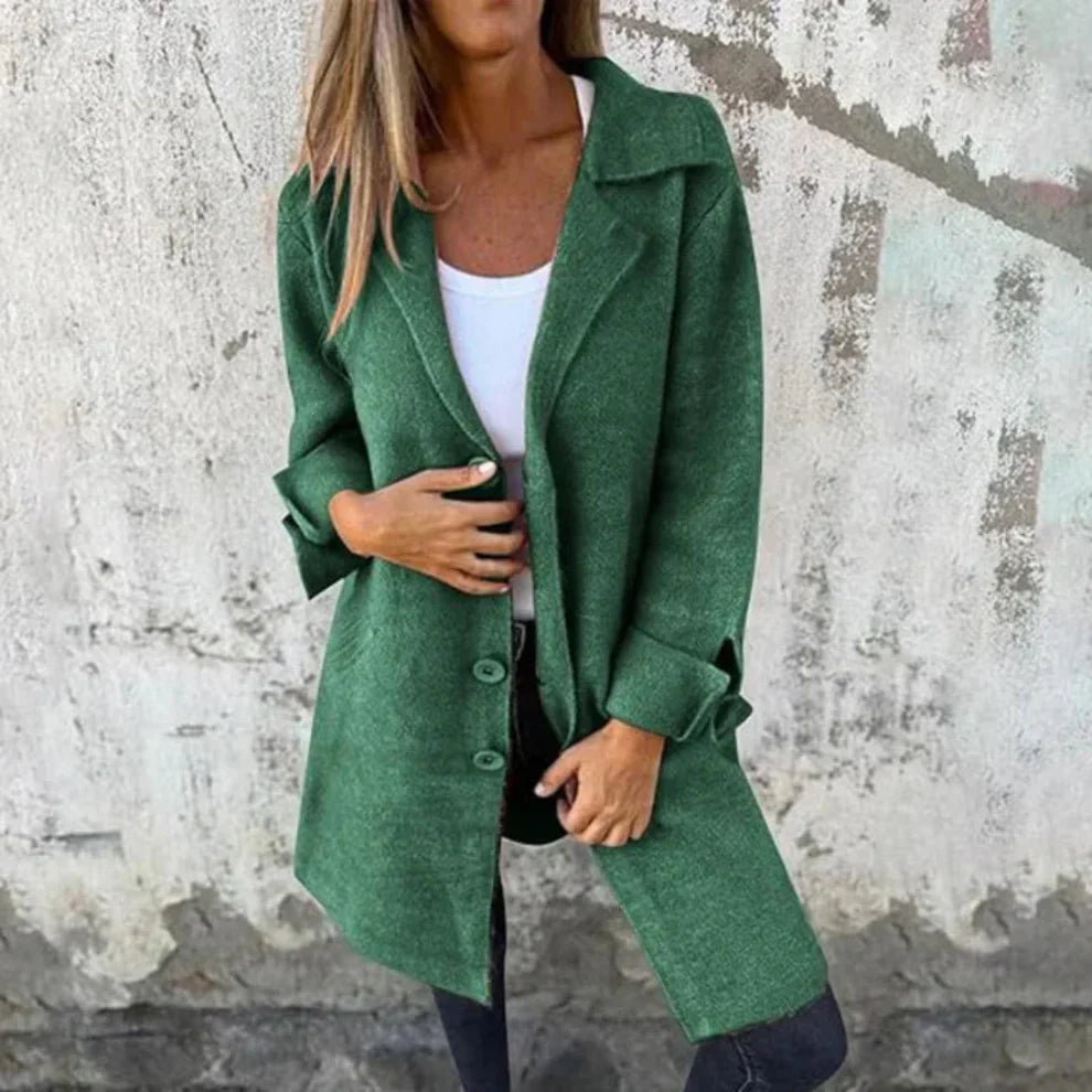 Women’s classic long wool coat – women