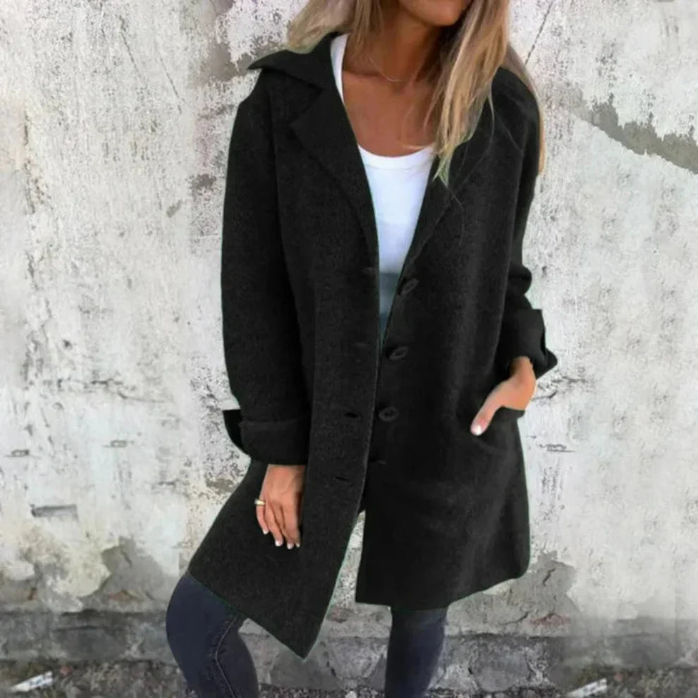 Women’s classic long wool coat – women