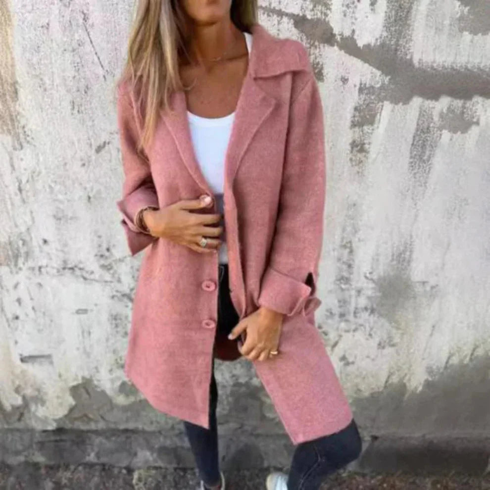 Women’s classic long wool coat – women