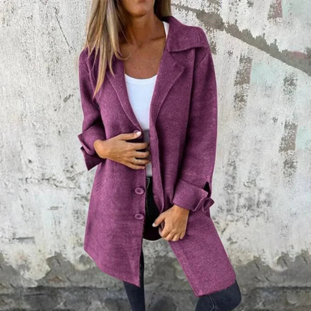 Women’s classic long wool coat – women