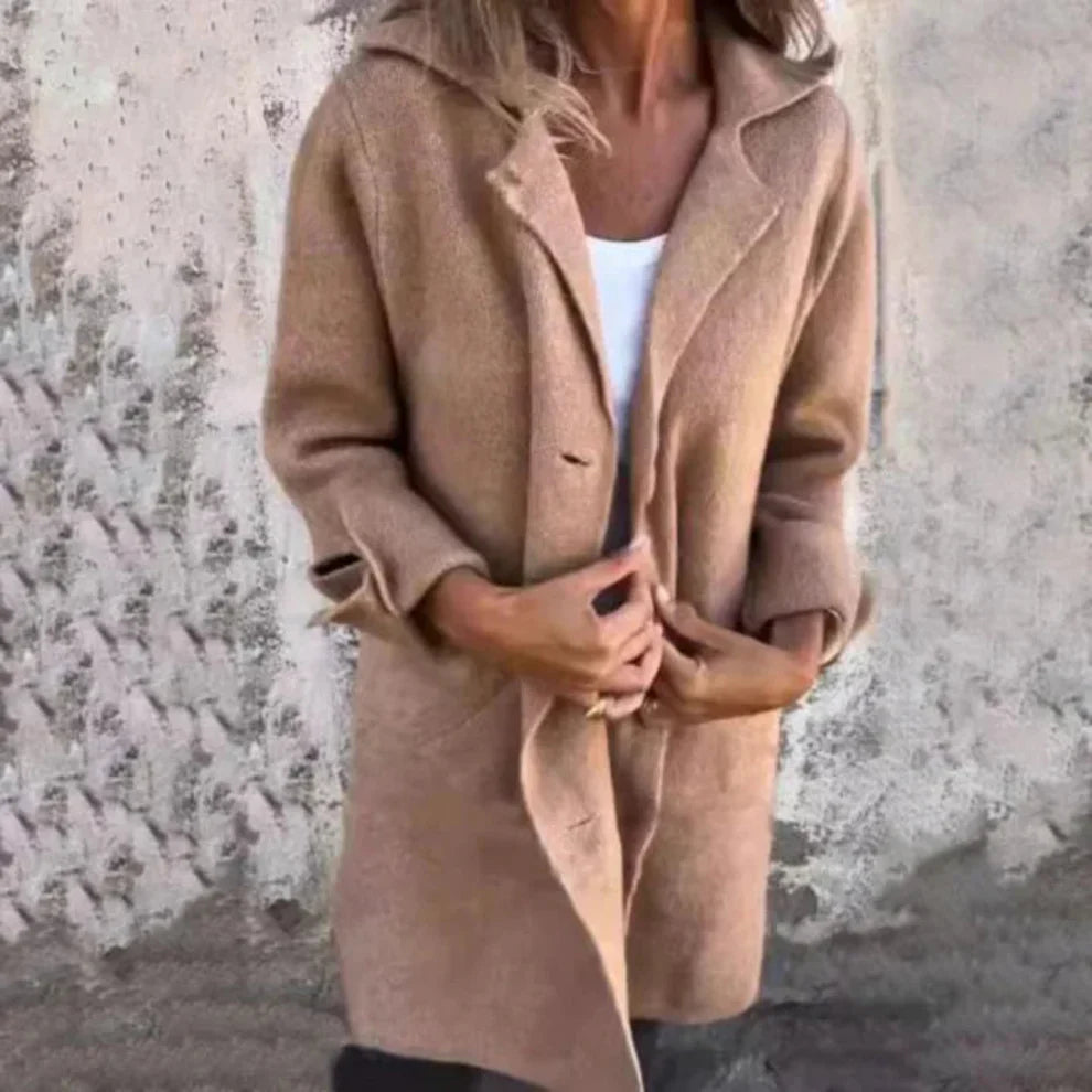 Women’s classic long wool coat – women