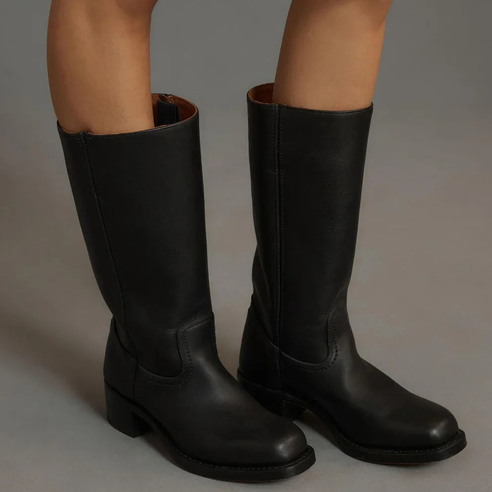 Women’s classic block-heel boots durable – women