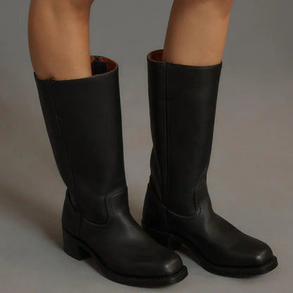 Women’s classic block-heel boots durable – women