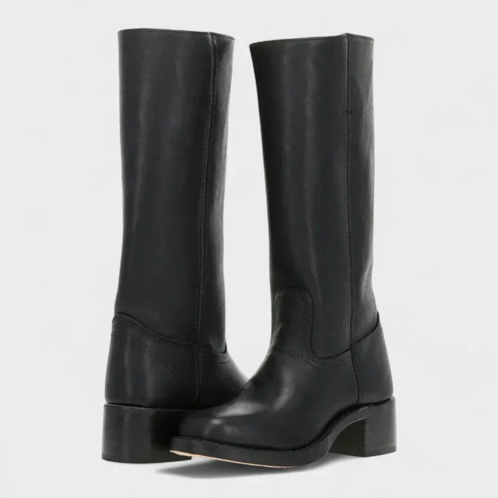 Women’s classic block-heel boots durable – women