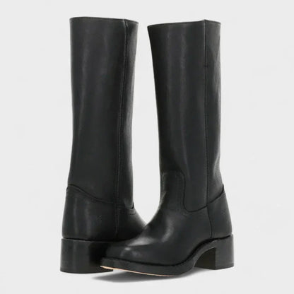 Women’s classic block-heel boots durable – women