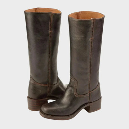 Women’s classic block-heel boots durable – women