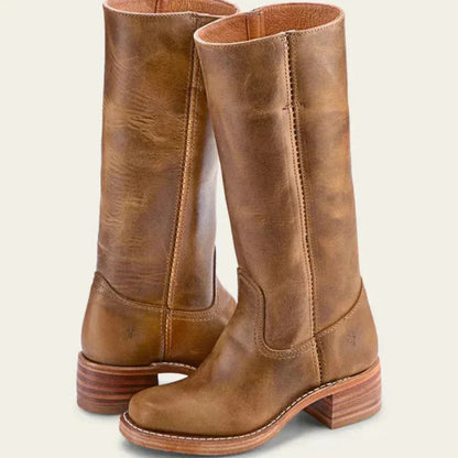 Women’s classic block-heel boots durable – women