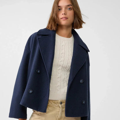 Women’s chic short double-breasted casual jacket – women