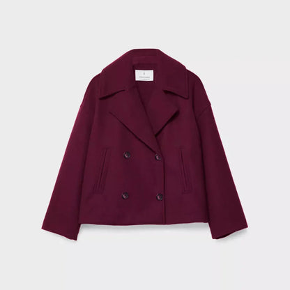 Women’s chic short double-breasted casual jacket – women