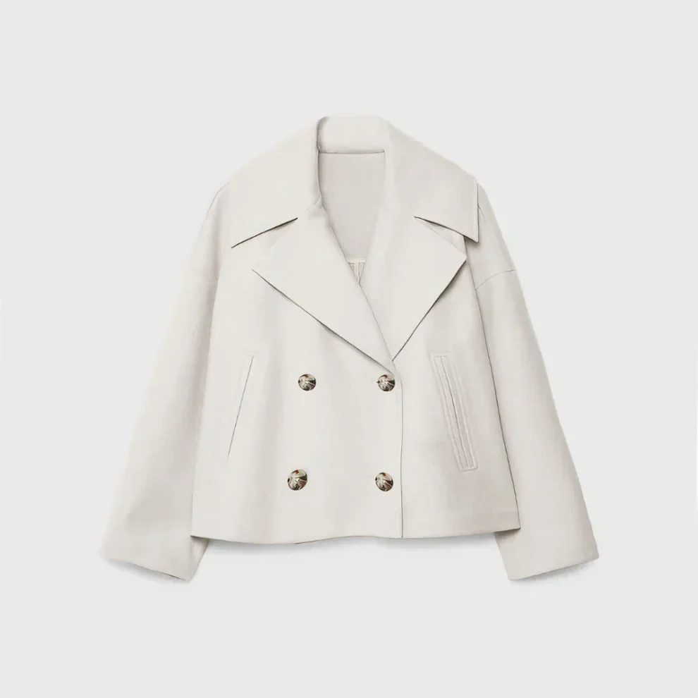 Women’s chic short double-breasted casual jacket – women