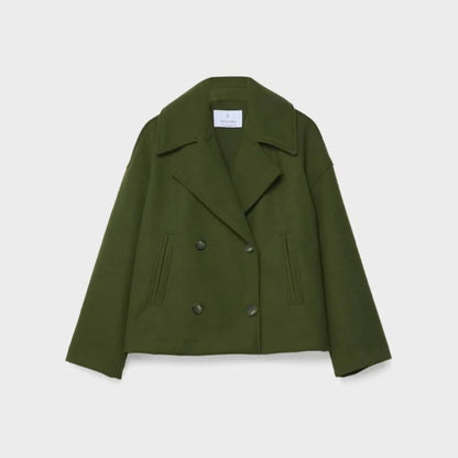 Women’s chic short double-breasted casual jacket – women