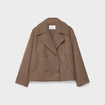 Women’s chic short double-breasted casual jacket – women