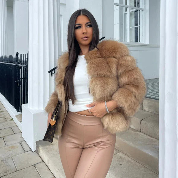 Women’s elegant faux-fur jacket – women