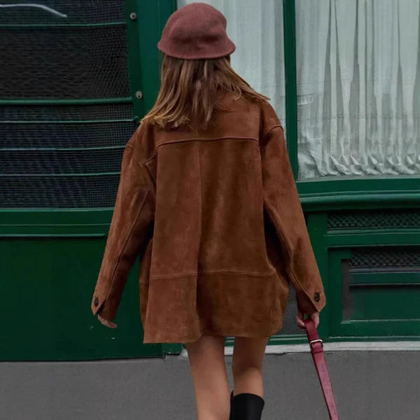 Women’s soft elegant coat with practical pockets – women