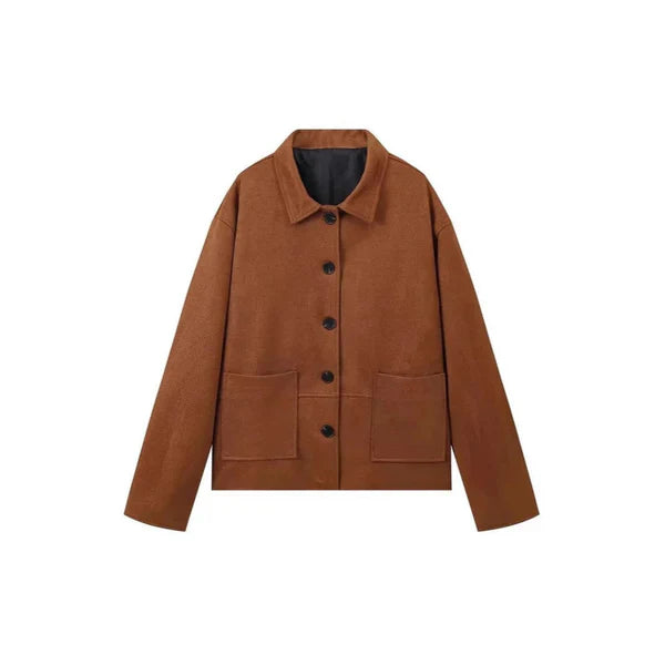 Women’s soft elegant coat with practical pockets – women