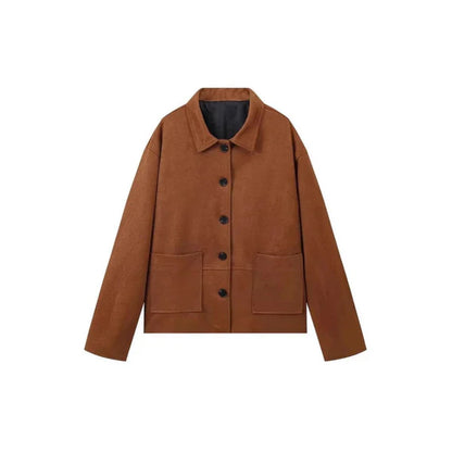 Women’s soft elegant coat with practical pockets – women