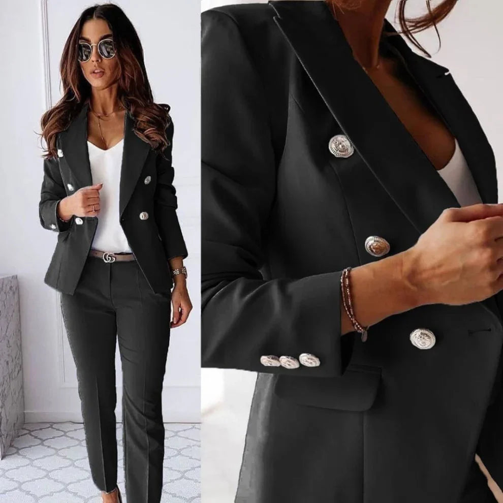 Women’s double-breasted suit set – women
