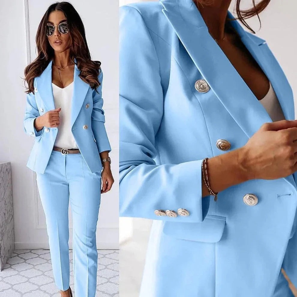 Women’s double-breasted suit set – women