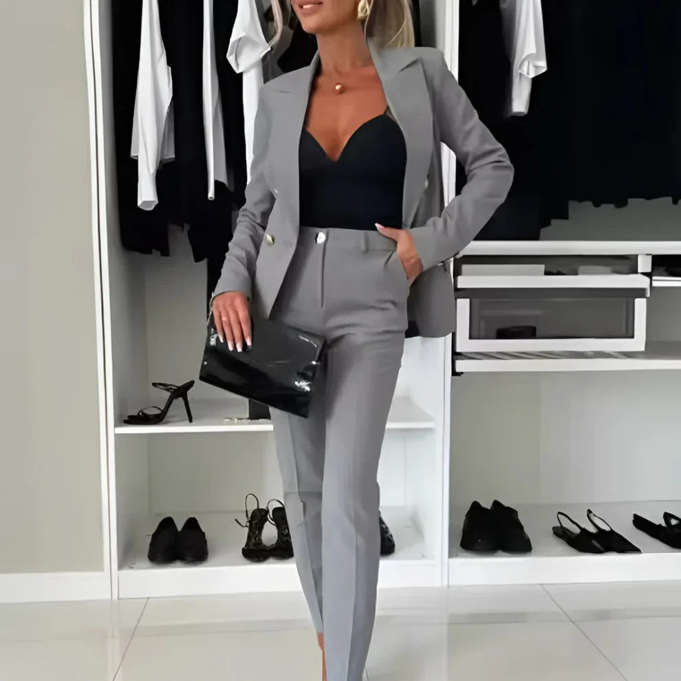 Women’s double-breasted suit set – women