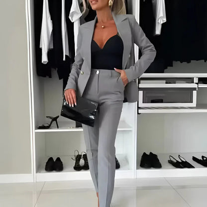Women’s double-breasted suit set – women