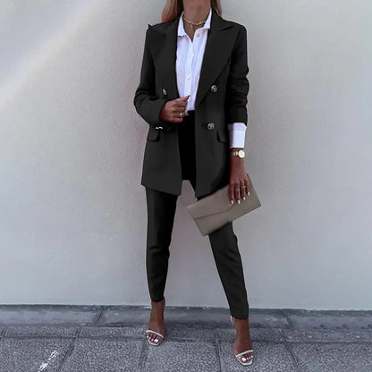 Women’s double-breasted suit set – women