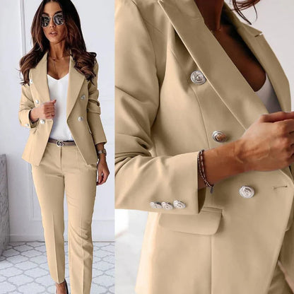 Women’s double-breasted suit set – women