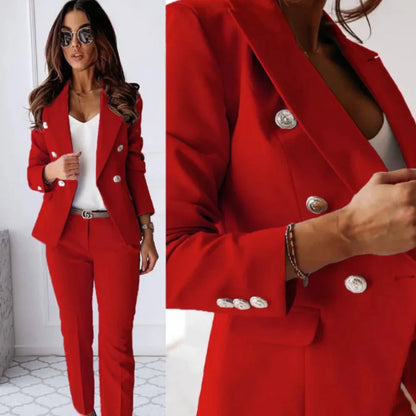 Women’s double-breasted suit set – women