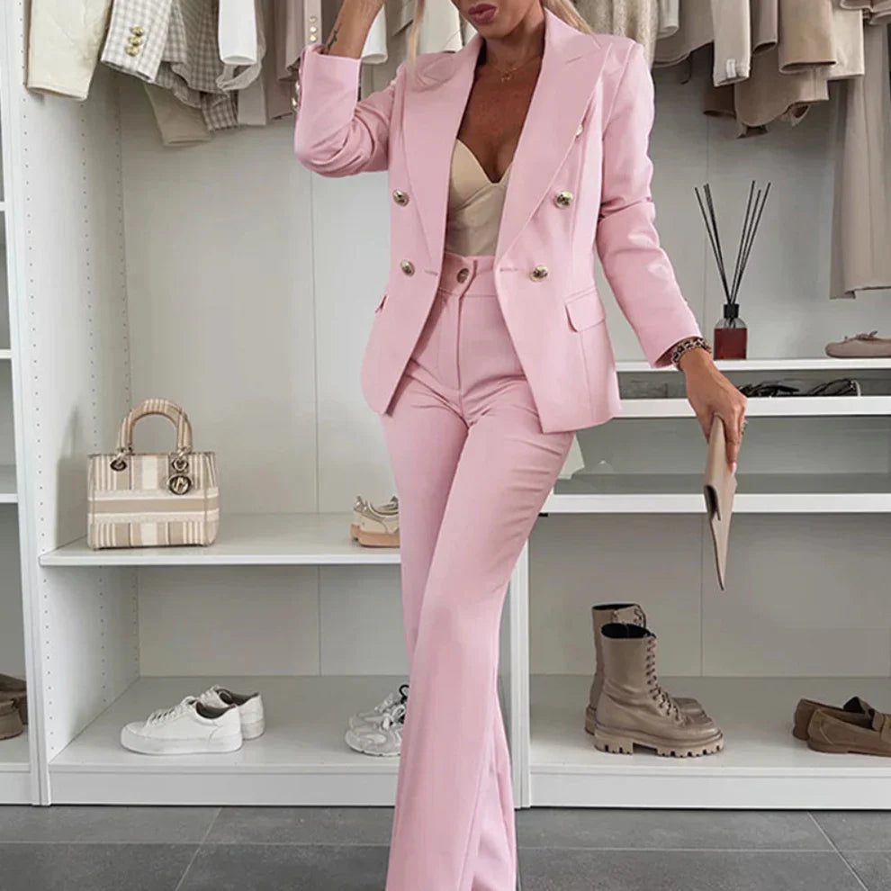Women’s double-breasted suit set – women