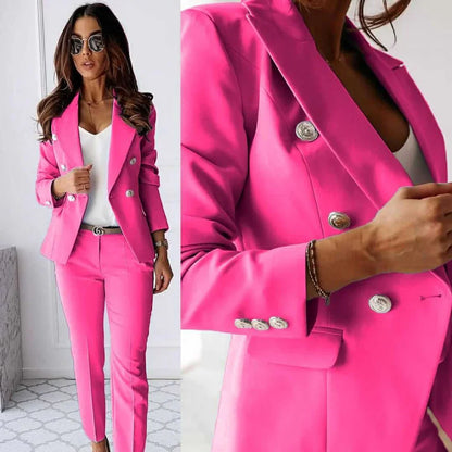 Women’s double-breasted suit set – women